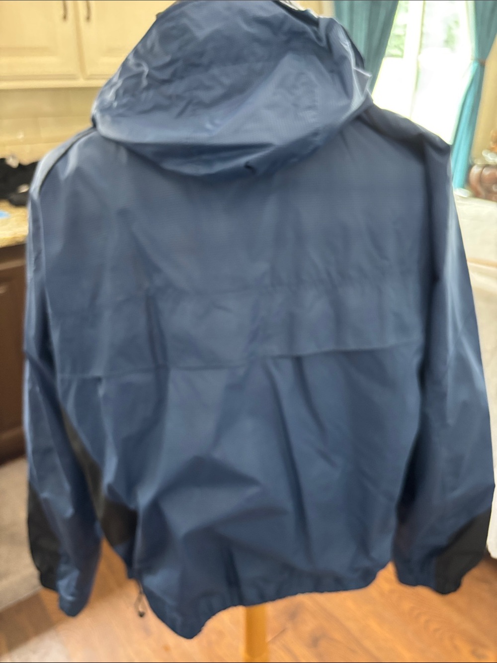 Columbia Royal Blue and Black Hooded Rain Shell - Picture 3 of 6